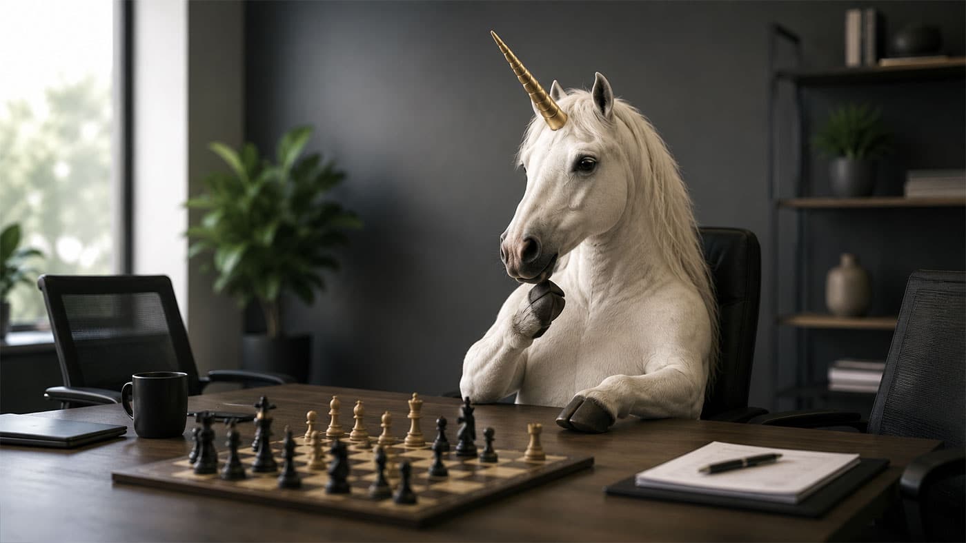 An image of an office unicorn to talk about the challenge organizations hit.